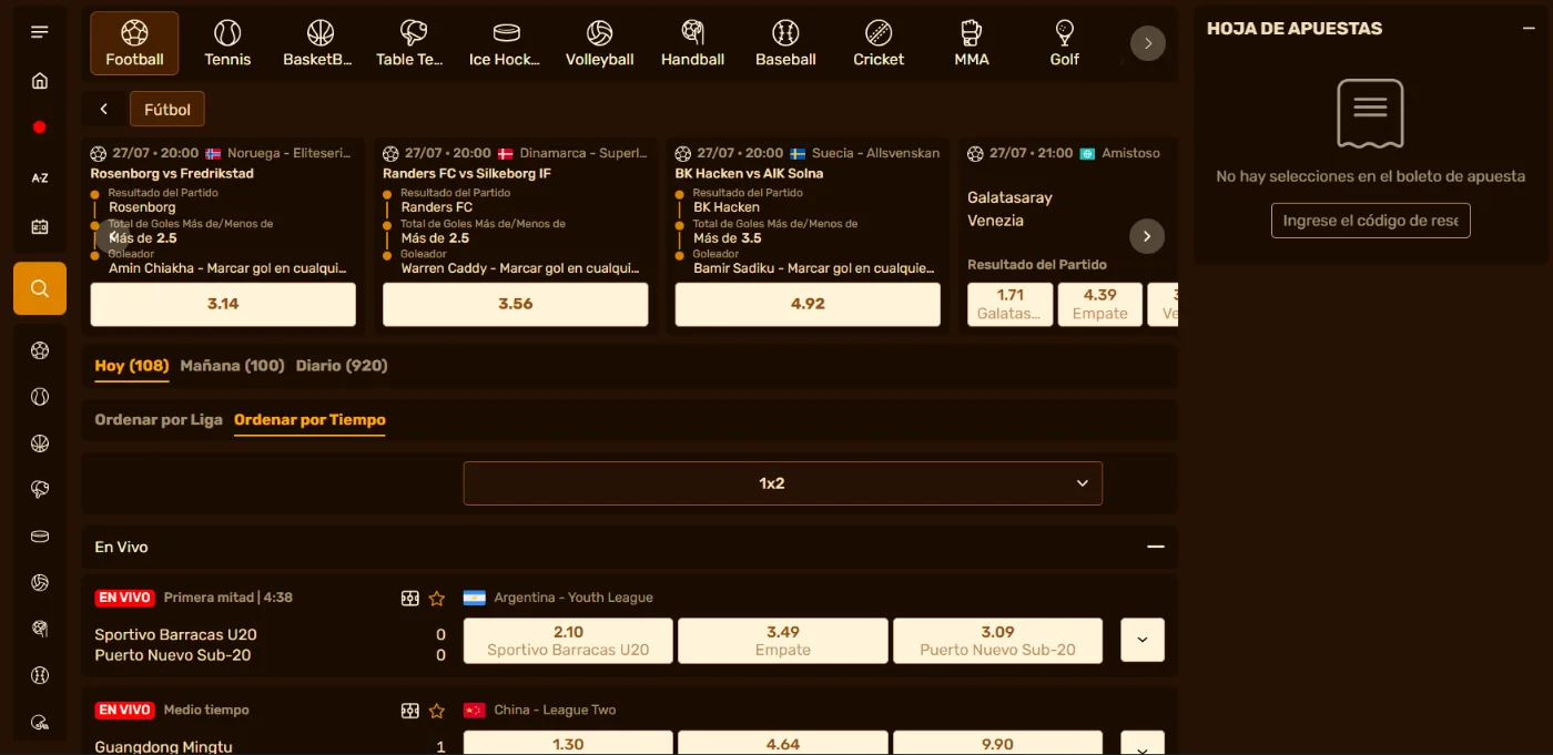 Apuestas deportivas y eSports en Amunra Casino